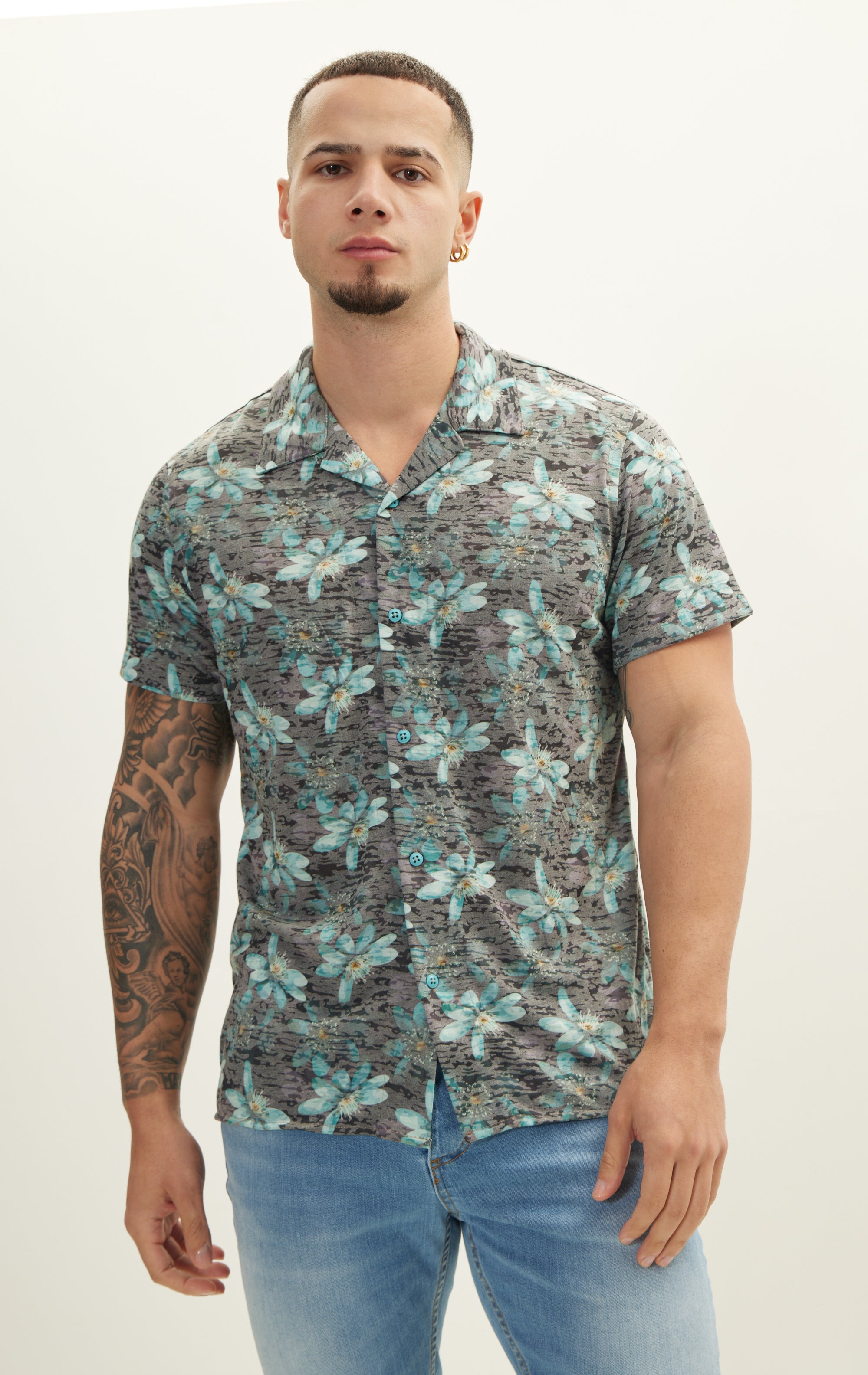 N° 4915 SNOW FLOWER SHIRT – Ron Tomson