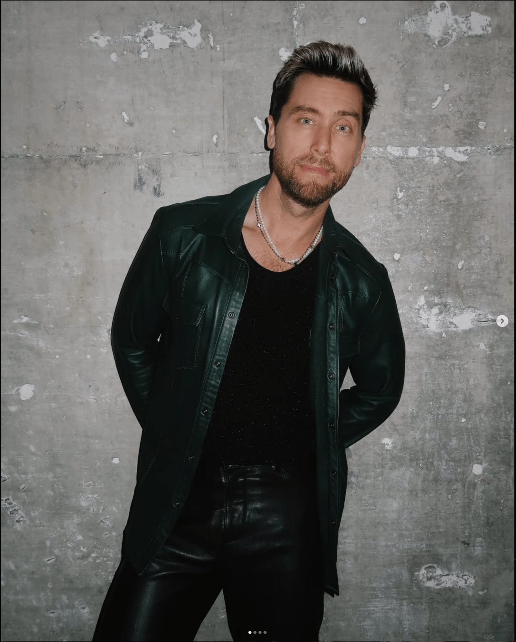 Lance Bass Stuns in Ron Tomson Leather - Ron Tomson