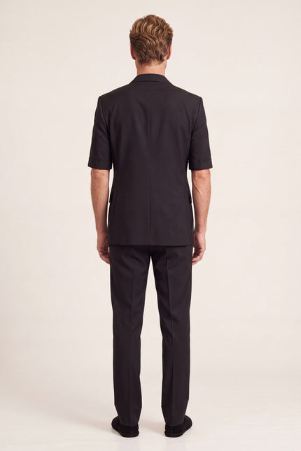 Short Sleeve Safari Suit - Black
