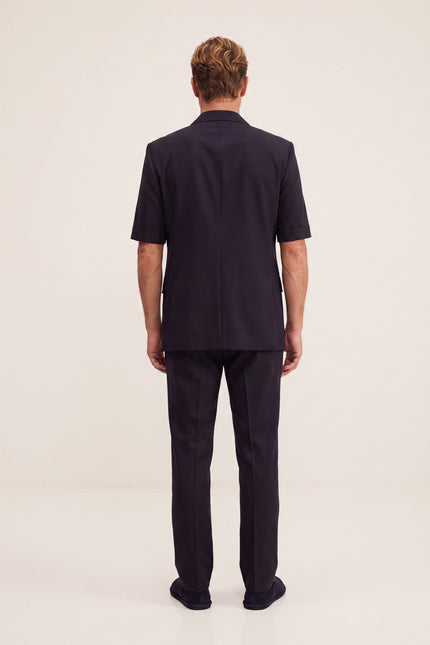 Short Sleeve Safari Suit - Navy