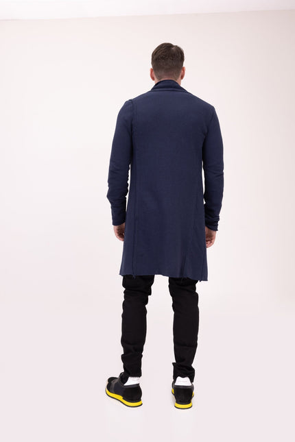 Asymmetric Rebel Cardigan - Navy