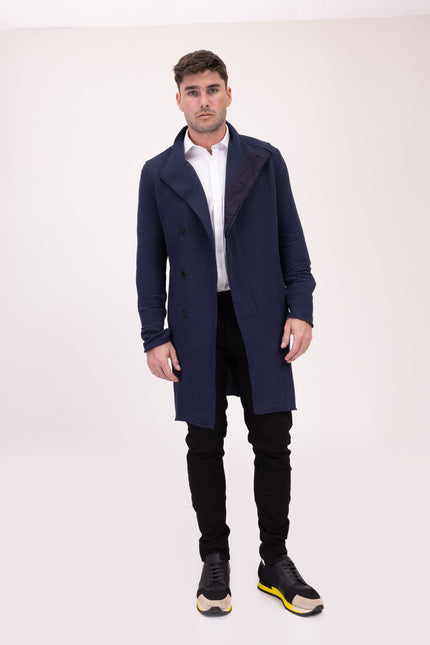 Asymmetric Rebel Cardigan - Navy