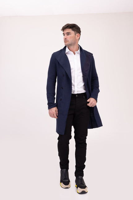 Asymmetric Rebel Cardigan - Navy