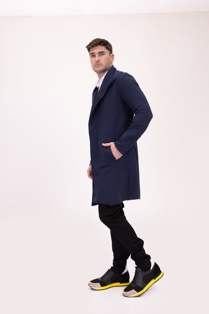 Asymmetric Rebel Cardigan - Navy