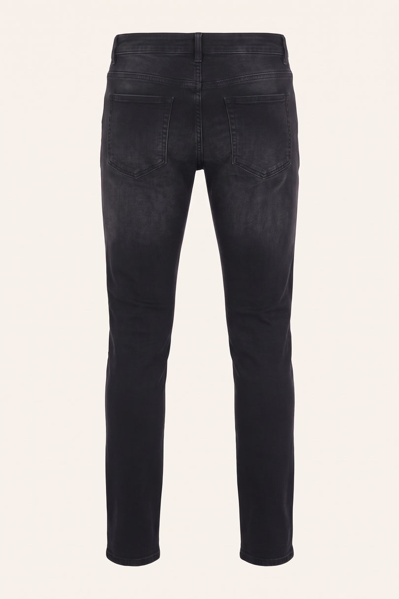 Classic Slim Fit Jean - Black - Back View