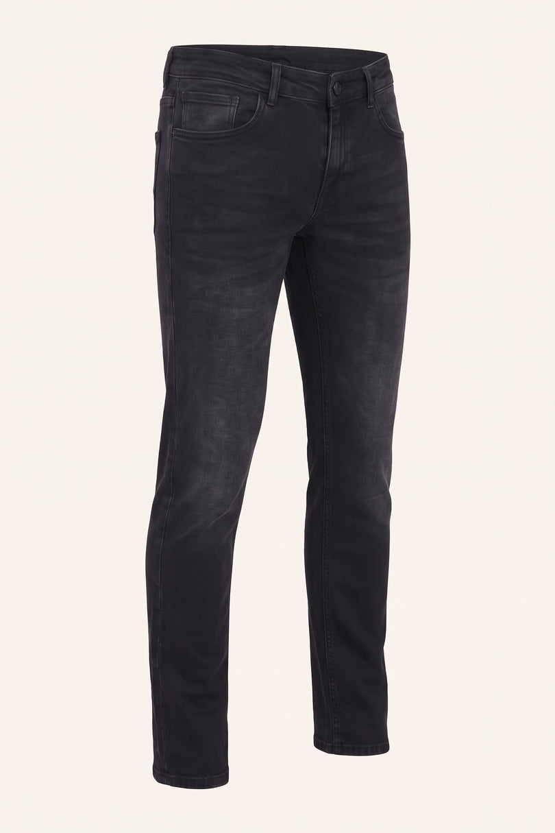 Classic Slim Fit Jean - Black - Side View