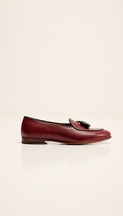 The Tassel Loafer - Burgundy