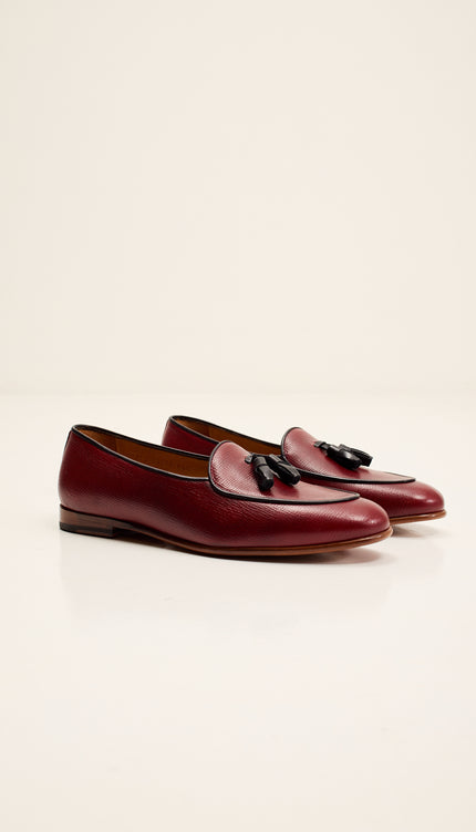 The Tassel Loafer - Burgundy