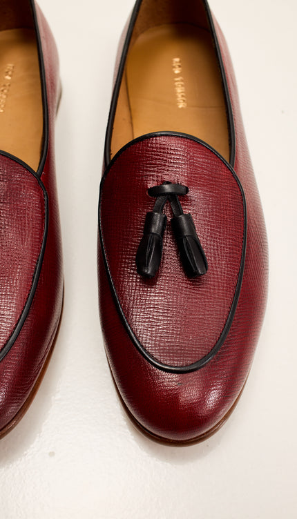 The Tassel Loafer - Burgundy