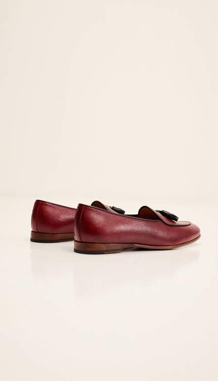 The Tassel Loafer - Burgundy