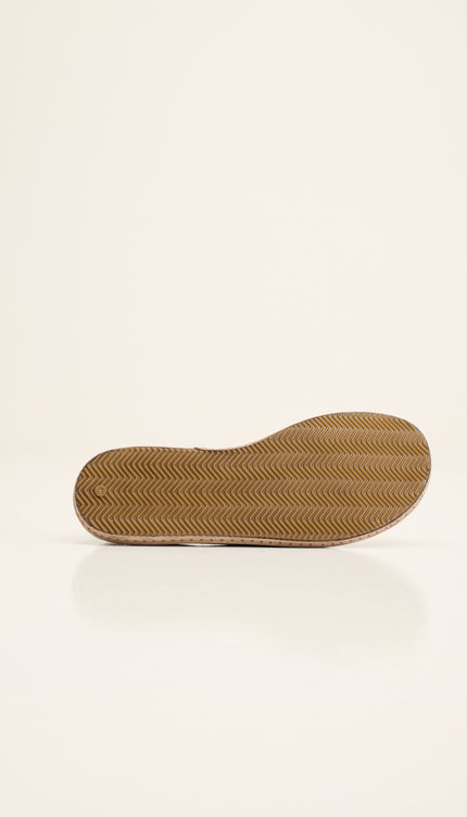 Suede Espadrilles with Italian Rubber Sole - Sand Stone