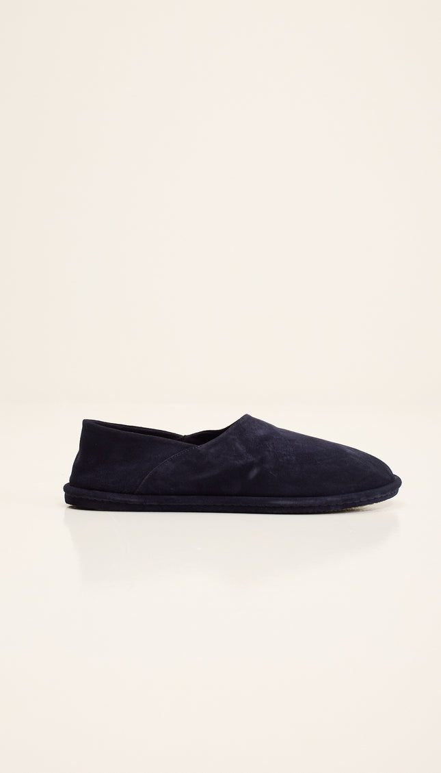 Suede Espadrilles with Italian Rubber Sole - Navy