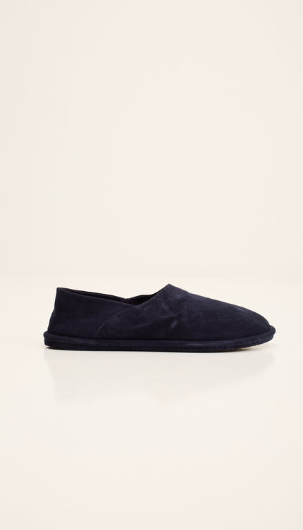 Suede Espadrilles with Italian Rubber Sole - Navy
