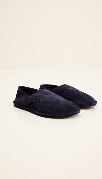 Suede Espadrilles with Italian Rubber Sole - Navy