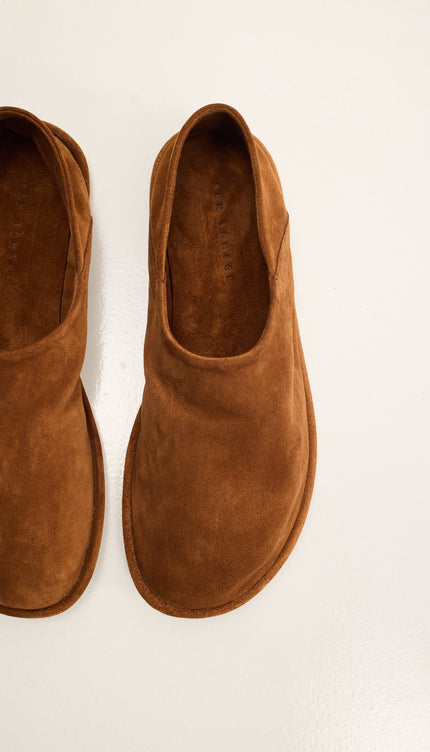 Suede Espadrilles with Italian Rubber Sole - Brown Suede