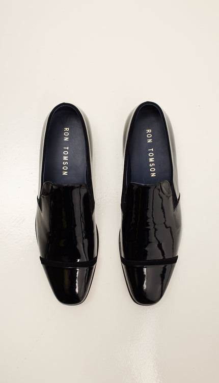 Mocasín de charol - Negro