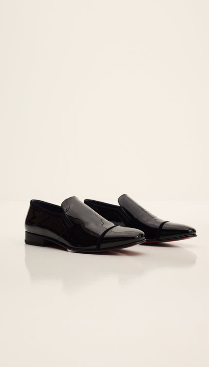 Mocasín de charol - Negro