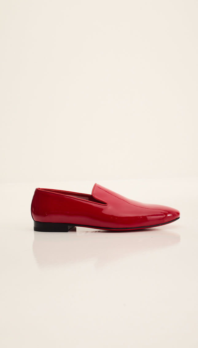 The Formal Leather Loafer - Red Patent