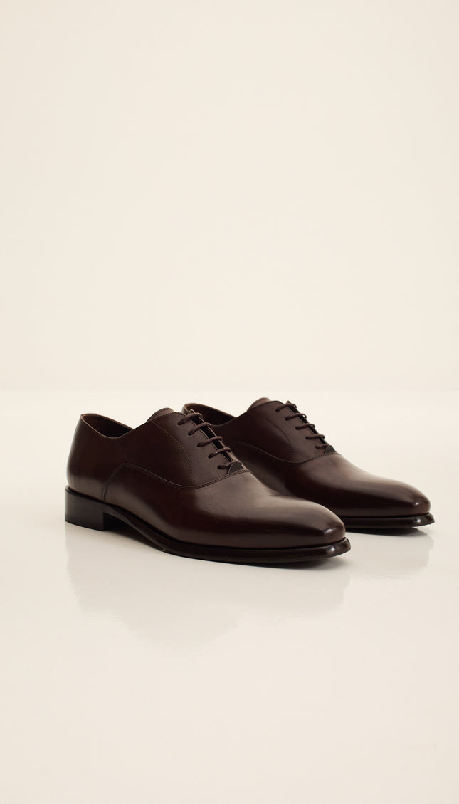 Leather Oxford Shoe - Brown