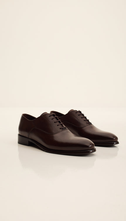 Leather Oxford Shoe - Brown