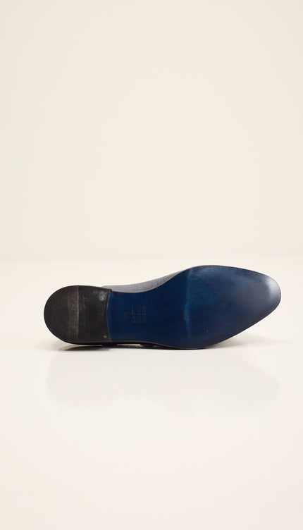 N° C6906 OXFORD PIEL PUNTA LISA DOS TONOS - MARINO