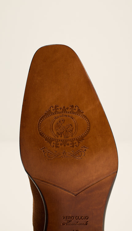 All Leather Essential Chelsea Boot  - Tobacco Suede