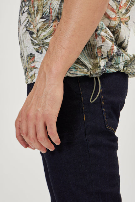 Men's Printed Polo Shirt - Green White | Ron Tomson