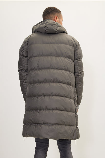 Men's Long Hooded Parka - Anthracite | Ron Tomson