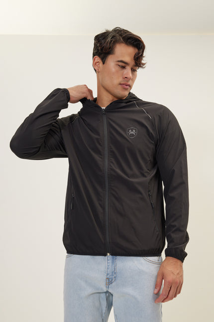 Men's Full-Zip Bomber - Black | Ron Tomson