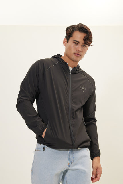 Men's Full-Zip Bomber - Black | Ron Tomson