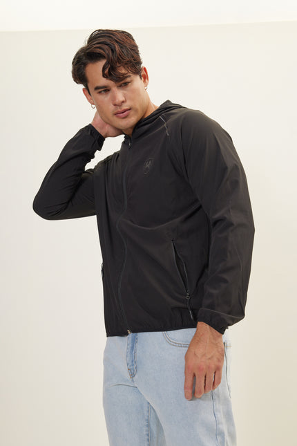 Men's Full-Zip Bomber - Black | Ron Tomson