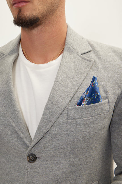 Men's Single-Breasted Wool Overcoat - Grey | Ron Tomson