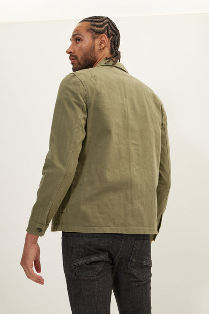 Men's Canvas Work Jacket - Green | Ron Tomson