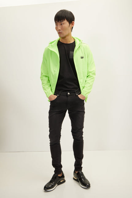 Men's Hooded Rain Jacket - Neon Yellow | Ron Tomson