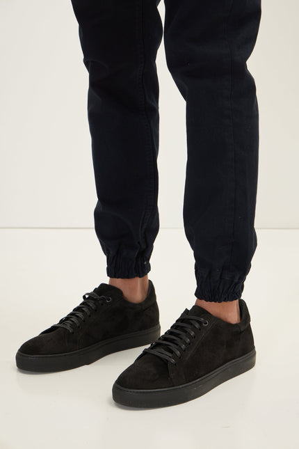 Men's Chino Cotton Jogger Pants - Navy | Ron Tomson