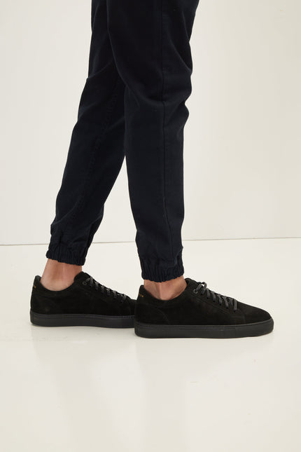 Men's Chino Cotton Jogger Pants - Navy | Ron Tomson