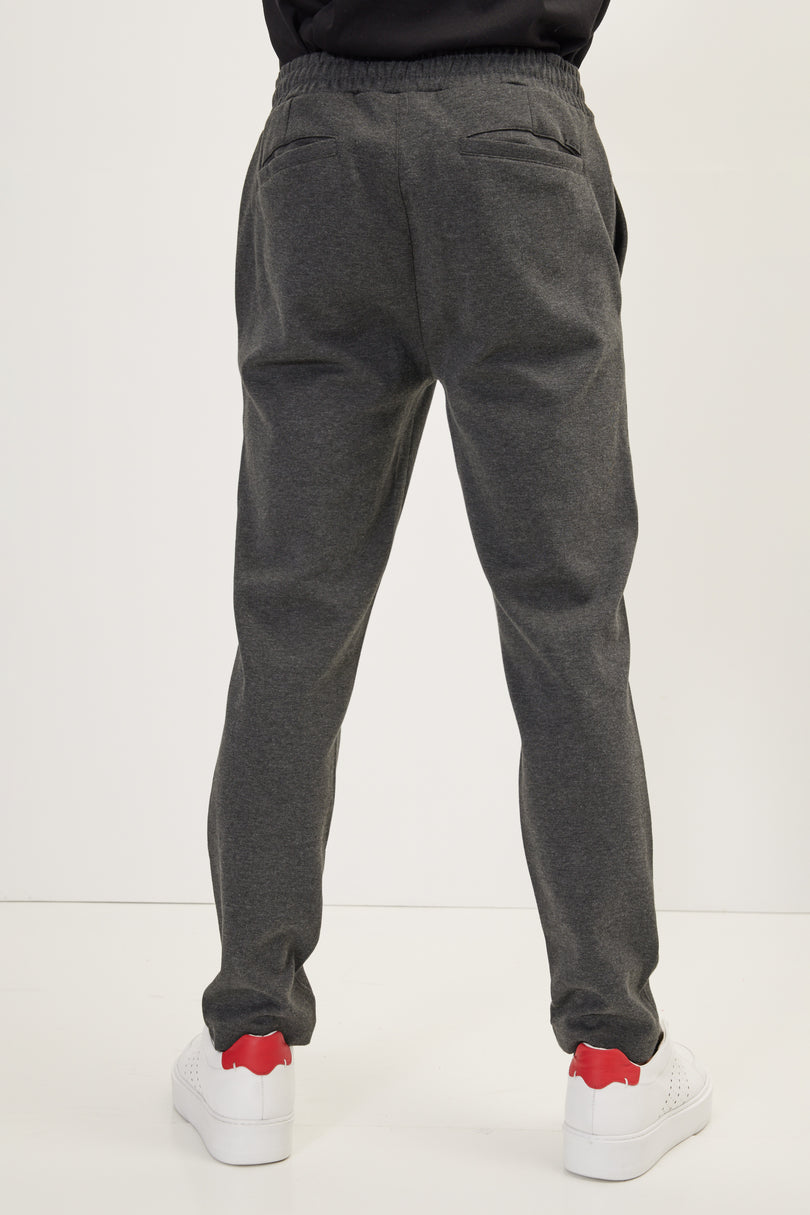 Men's Drawstring Joggers - Anthracite | Ron Tomson