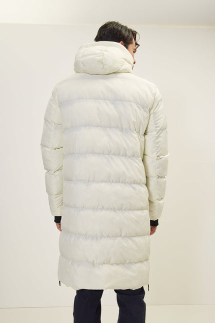 Men's Oversized Hooded Parka - Off-White | Ron Tomson