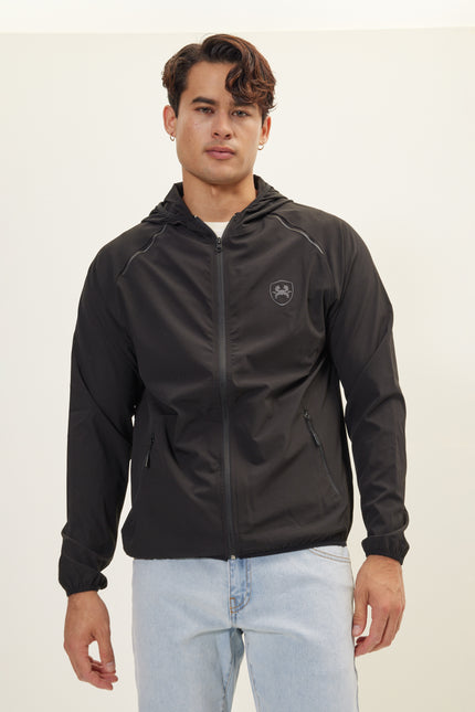Men's Full-Zip Bomber - Black | Ron Tomson
