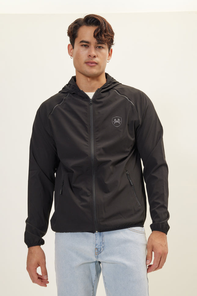 Men's Full-Zip Bomber - Black | Ron Tomson