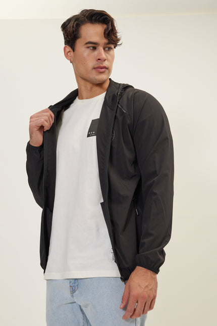 Men's Full-Zip Bomber - Black | Ron Tomson