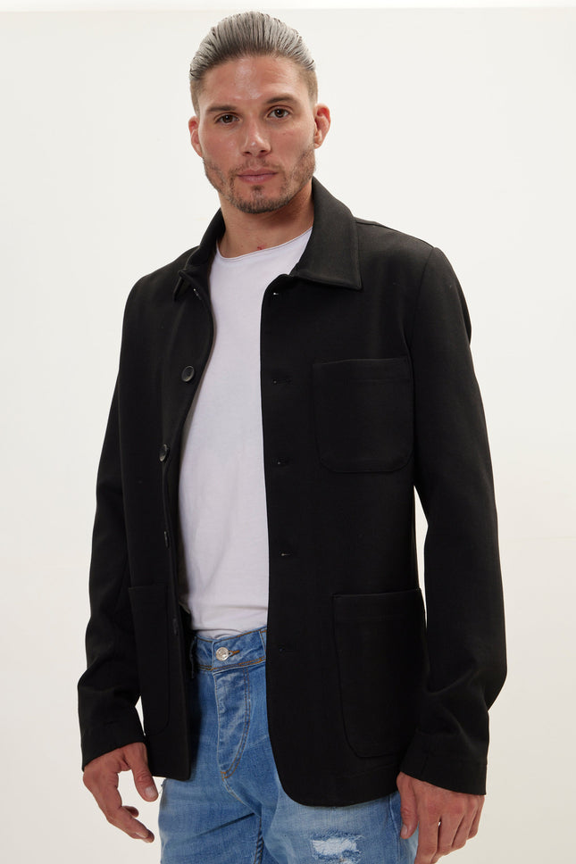 Men's Chore Coat - Black | Ron Tomson