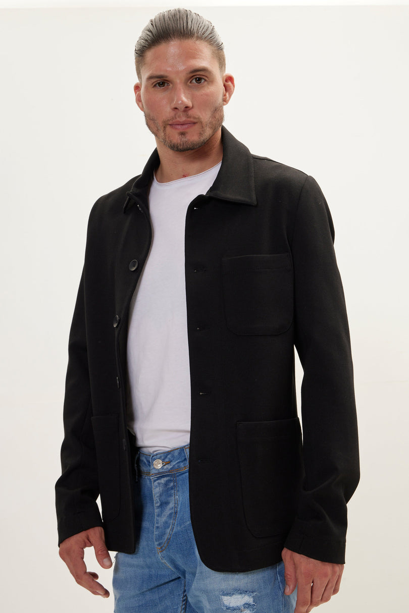 Men's Chore Coat - Black | Ron Tomson