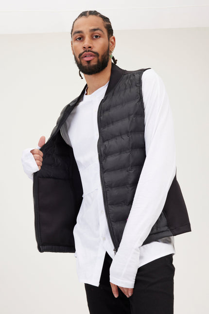 Men's Puffer Vest - Black | Ron Tomson