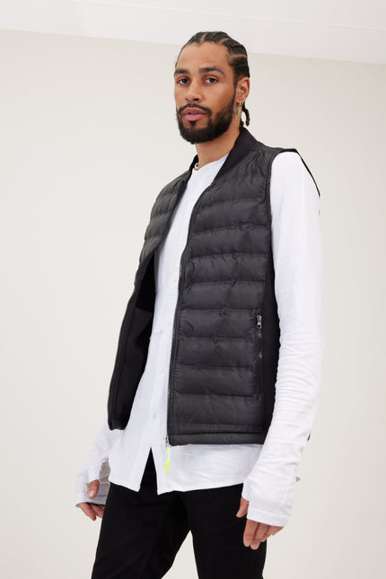 Men's Puffer Vest - Black | Ron Tomson