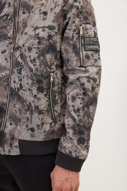 Men's Abstract Bomber - Camouflage | Ron Tomson