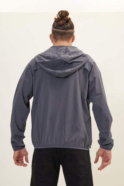 Men's Full-Zip Hooded Bomber - Anthracite | Ron Tomson