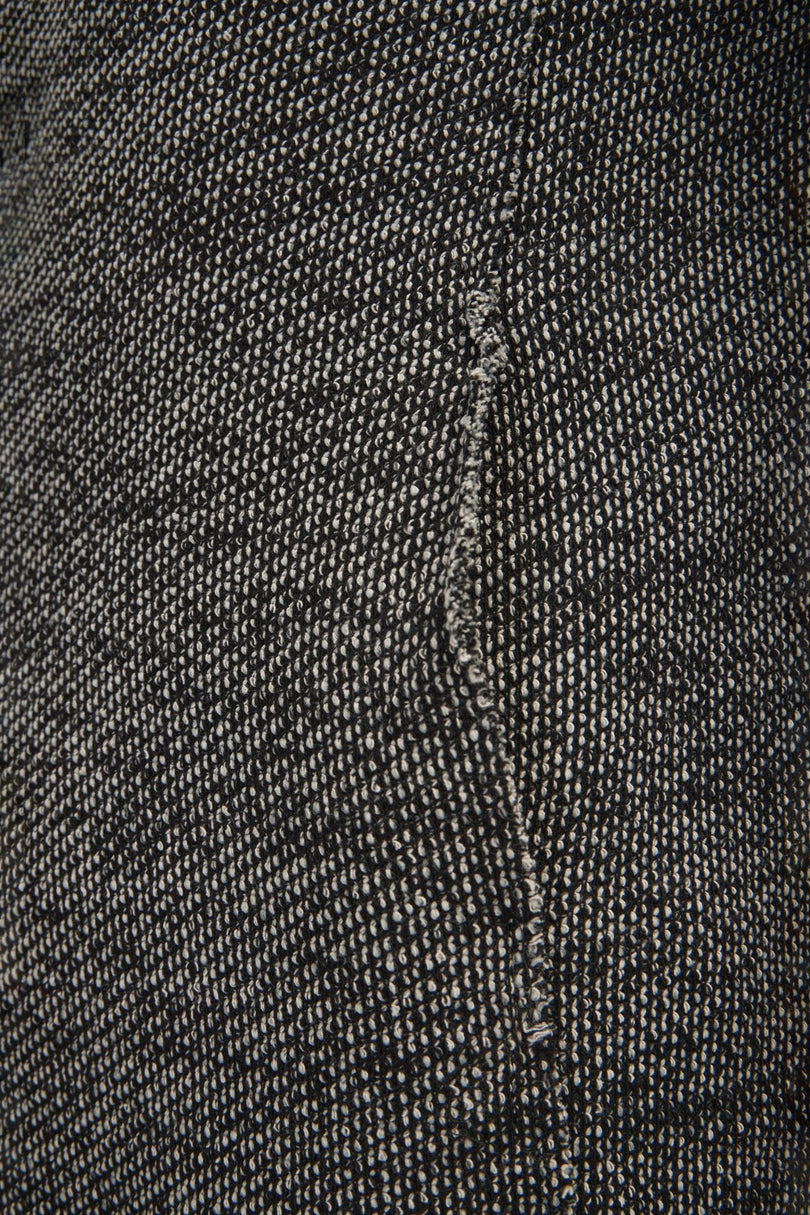 Men's Shawl Collar Cardigan - Black White | Ron Tomson