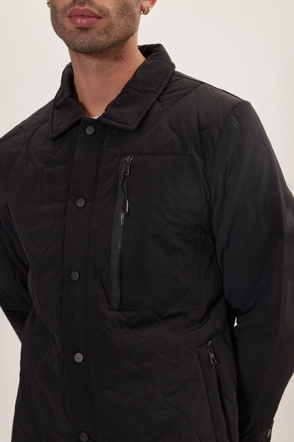 Men's Camo Chore Coat - Black | Ron Tomson