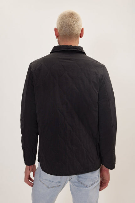 Men's Camo Chore Coat - Black | Ron Tomson